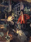 Konstantin Korovin Near the window oil painting